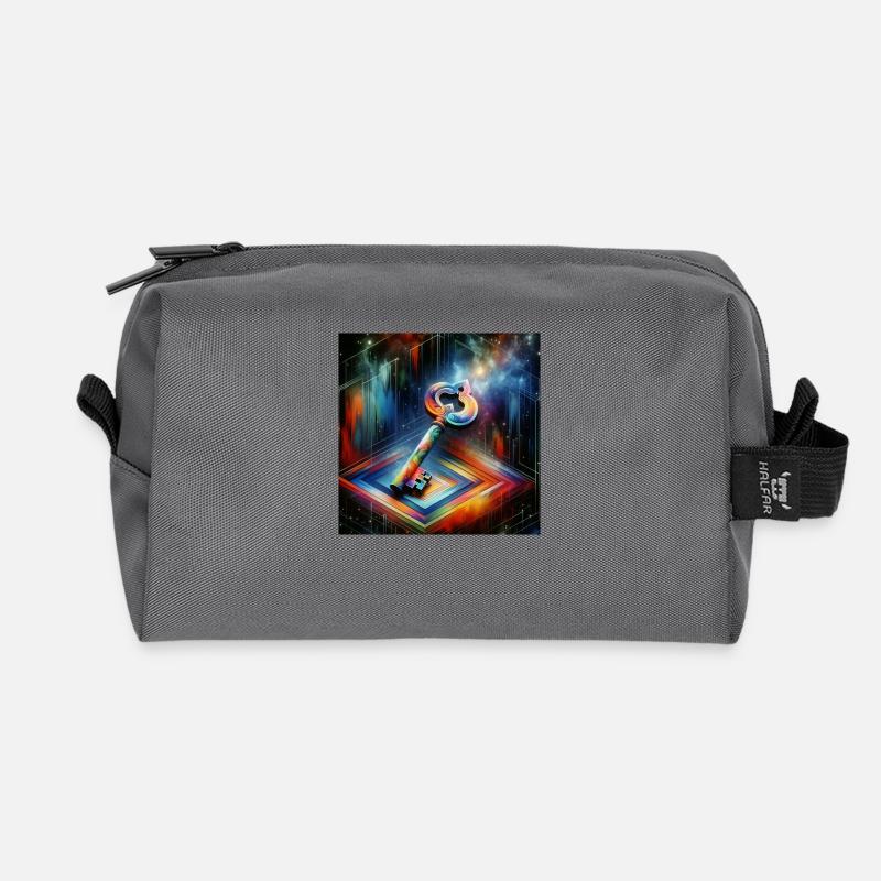 Key - Recycled Toiletry Zip Bag - anthracite