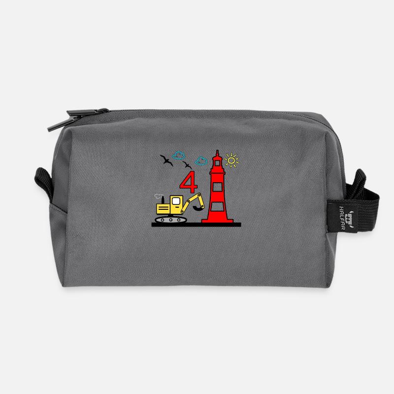 Bagger - Recycelte Kulturtasche - Anthrazit