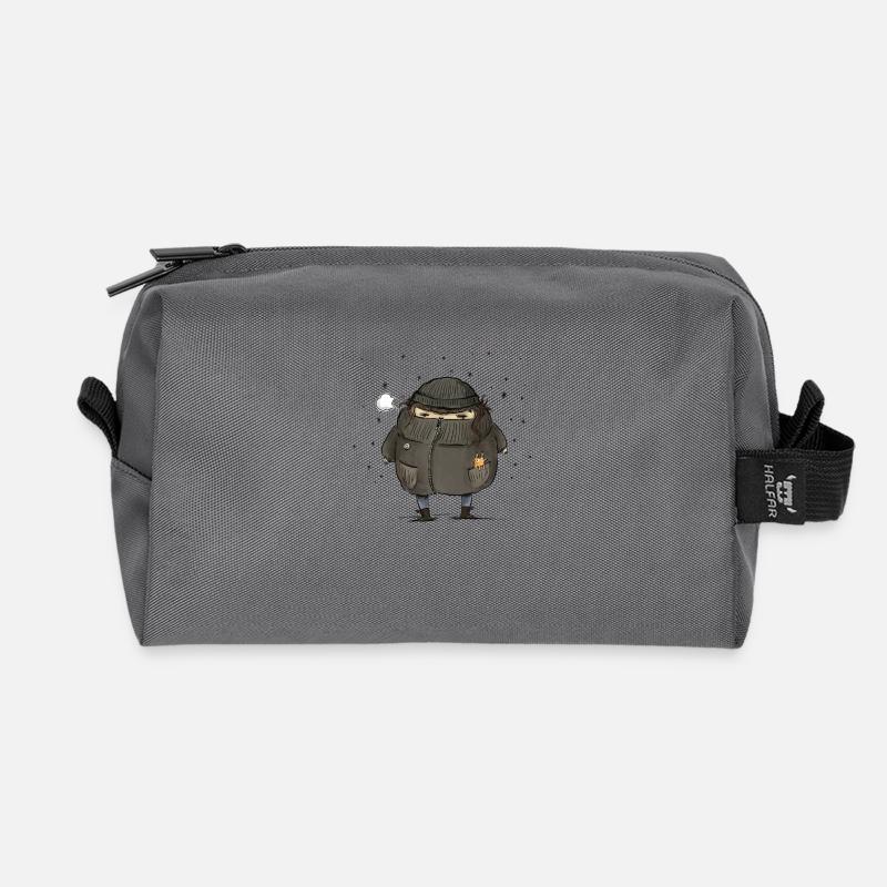 Zwiebellook - Recycelte Kulturtasche - Anthrazit