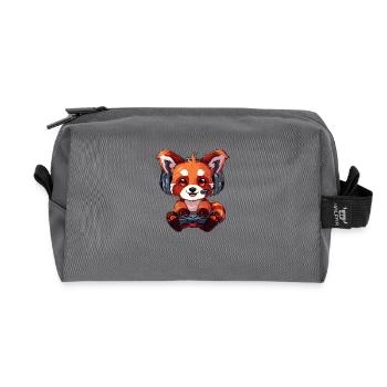 Red Panda Gaming Panda roux Petit panda - Trousse de toilette en tissu recyclé - anthracite - Devant