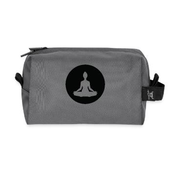 Yoga Meditation Spa Namaste - Recycled Toiletry Zip Bag - anthracite - Front