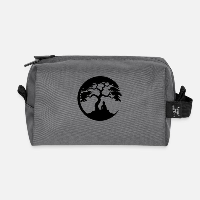 Buddha, Zen-Kreis - Recycelte Kulturtasche - Anthrazit