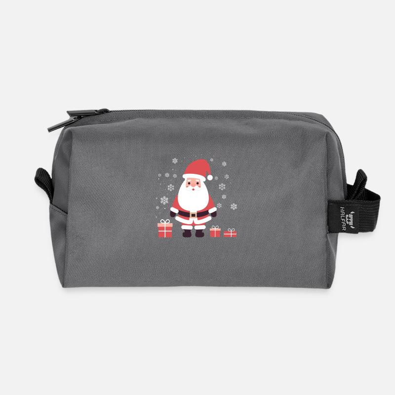 Weihnachtsmann - Recycelte Kulturtasche - Anthrazit