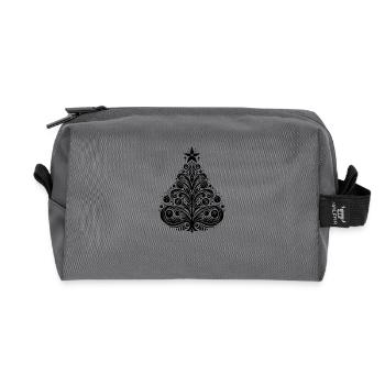 Eleganter Weihnachtsbaum mit Stern - Recycelte Kulturtasche - Anthrazit - Vorne