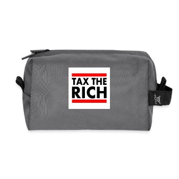 Tax the rich - Trousse de toilette en tissu recyclé - anthracite - Devant