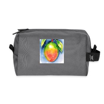 Mango Aquarell - Recycelte Kulturtasche - Anthrazit - Vorne