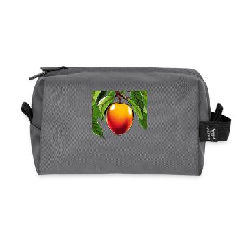 Mango - Recycled Toiletry Zip Bag - anthracite - Front
