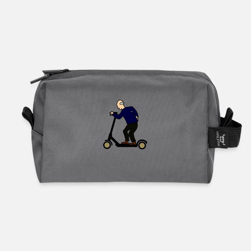 Opa auf Eroller E Scooter Lustige Geschenkidee - Recycelte Kulturtasche - Anthrazit
