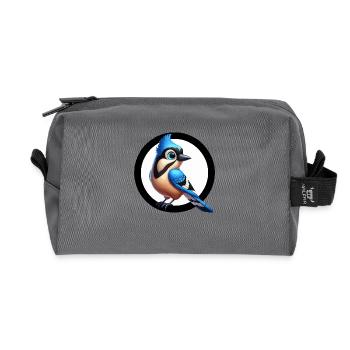 Jay 3d - Recycelte Kulturtasche - Anthrazit - Vorne