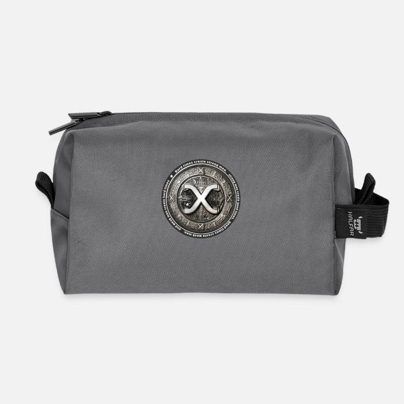 x coin - Recycelte Kulturtasche - Anthrazit