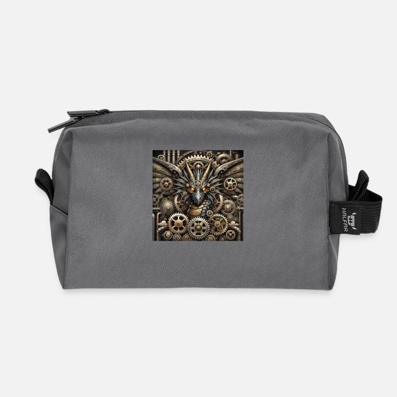Steampunk Drachen Lord - Recycelte Kulturtasche - Anthrazit