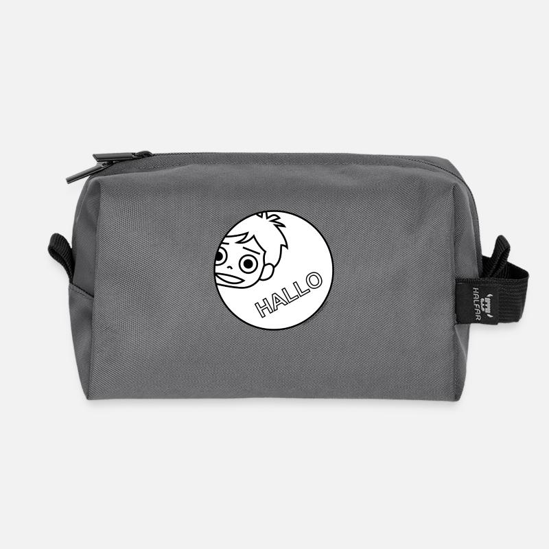 Little Phiri sagt "Hallo!" - Recycelte Kulturtasche - Anthrazit