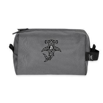 Crypto Surf Tribe - Trousse de toilette en tissu recyclé - anthracite - Devant