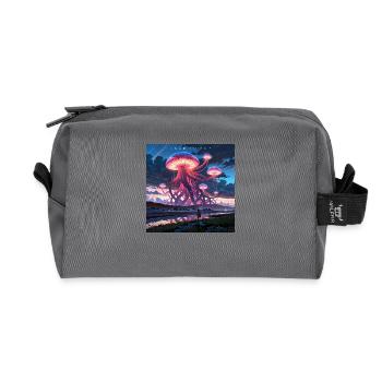 Leonardo Anime XL In a surreal lunar offbeat - Recycelte Kulturtasche - Anthrazit - Vorne
