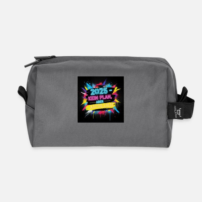 Stylisches Abschluss 2025 Design – Perfekt - Recycelte Kulturtasche - Anthrazit