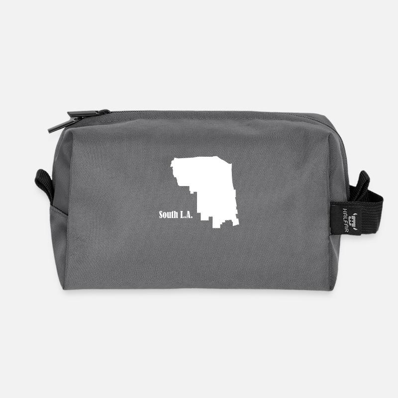 South L.A. weiß - Recycelte Kulturtasche - Anthrazit