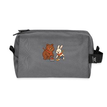 Curling - Trousse de toilette en tissu recyclé - anthracite - Devant
