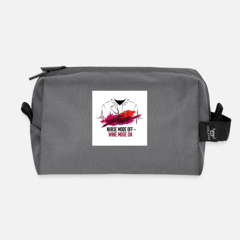 Nurse off duty - Recycelte Kulturtasche - Anthrazit