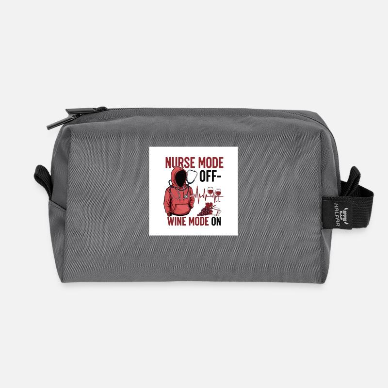 Nurse off Duty - Recycelte Kulturtasche - Anthrazit