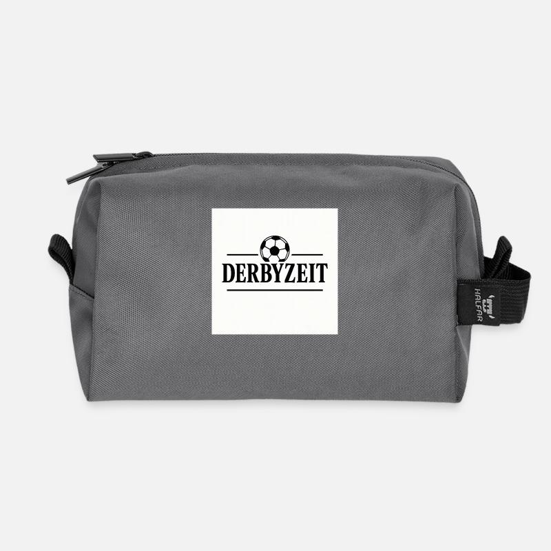 Derby! - Recycelte Kulturtasche - Anthrazit