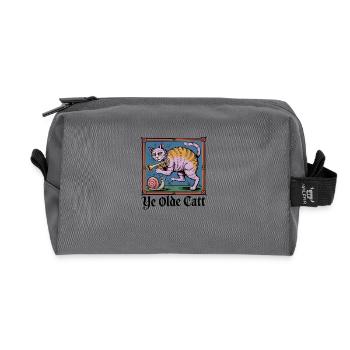 Ye Olde Catt - Trousse de toilette en tissu recyclé - anthracite - Devant
