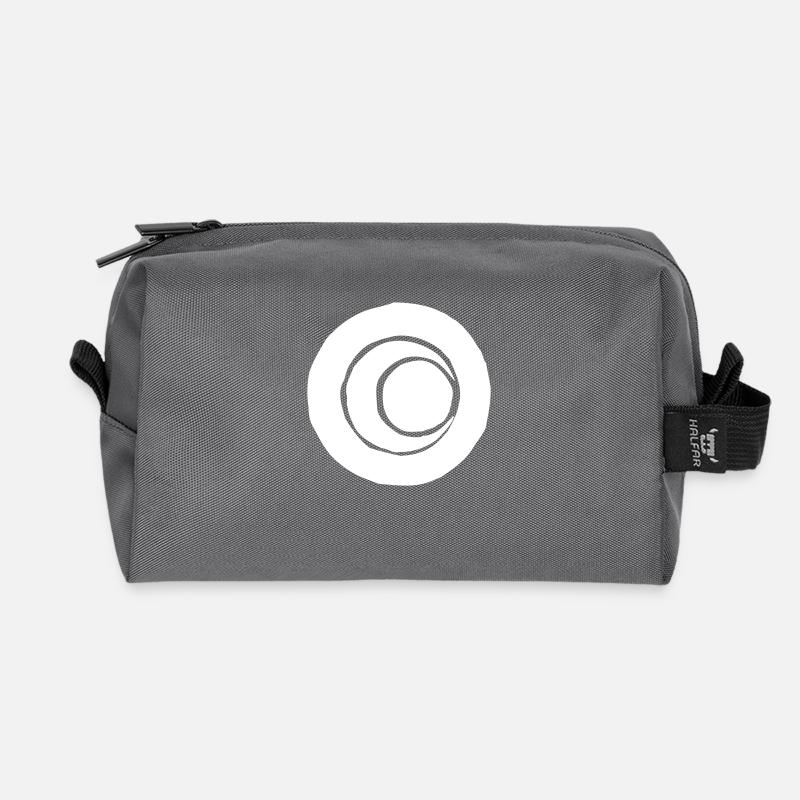 Circles Art... Vector graphic - Recycelte Kulturtasche - Anthrazit