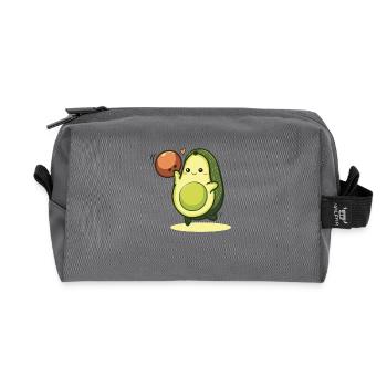 Avocado Bowling – Kawaii Sport Vegan Healthy - Recycelte Kulturtasche - Anthrazit - Vorne