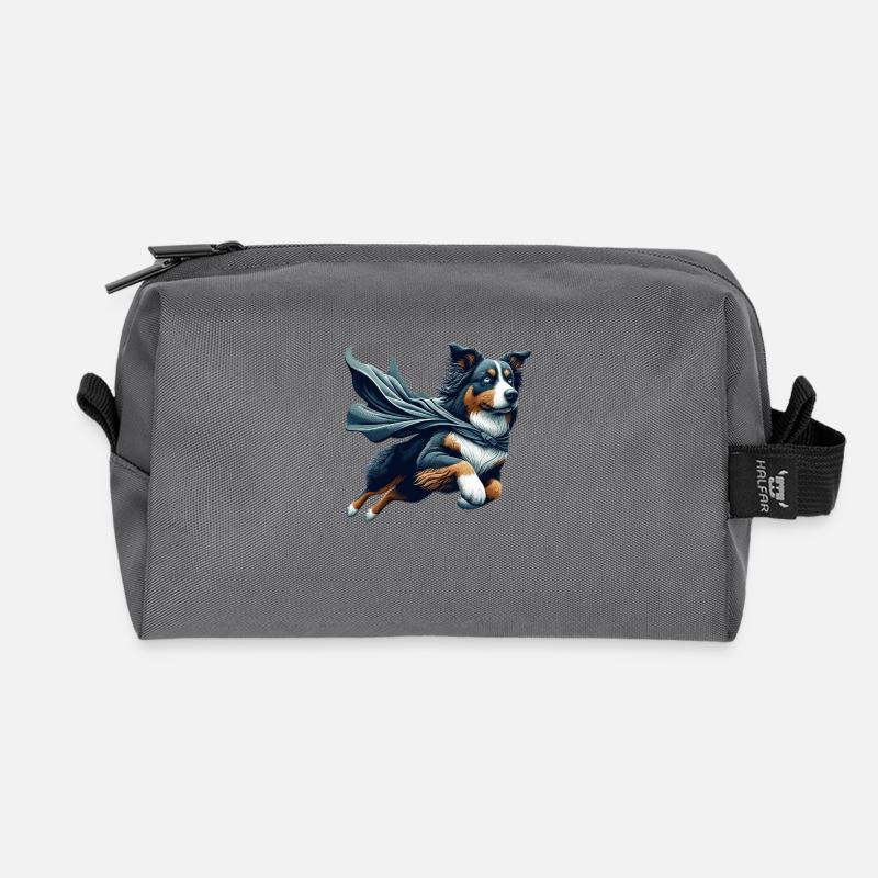 Super Hund Australian Shepherd Sheppie Geschenk - Recycelte Kulturtasche - Anthrazit