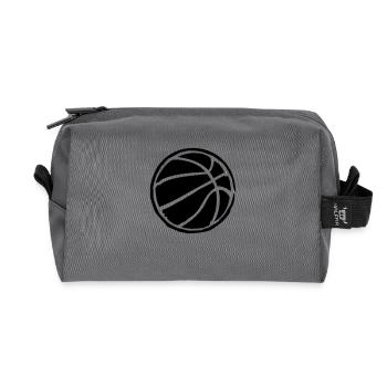 Basketball - Recycelte Kulturtasche - Anthrazit - Vorne