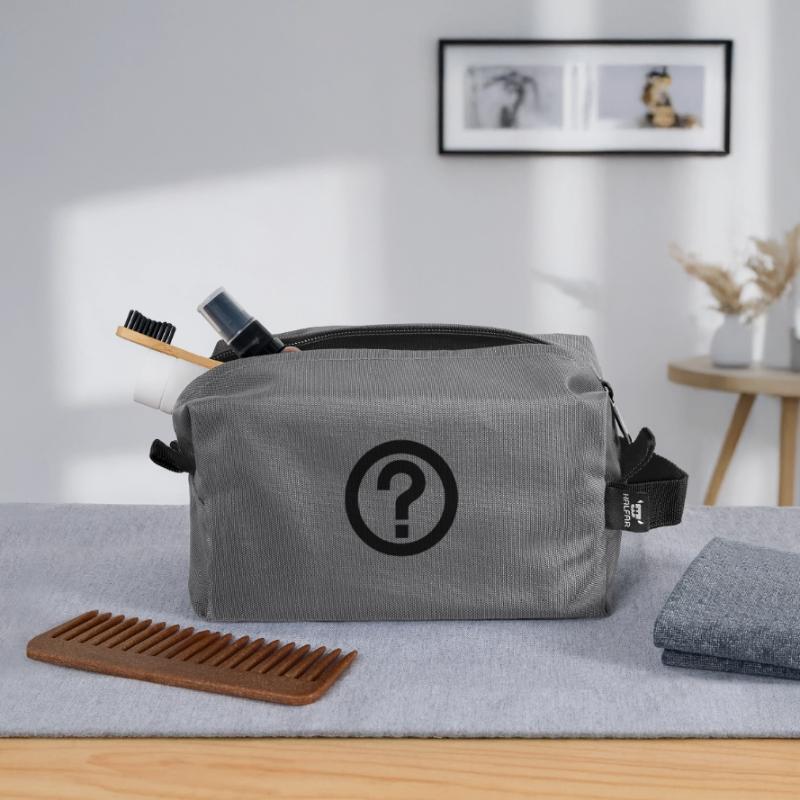Point d'interrogation,Phrase interrogative Trousse de toilette en tissu recyclé