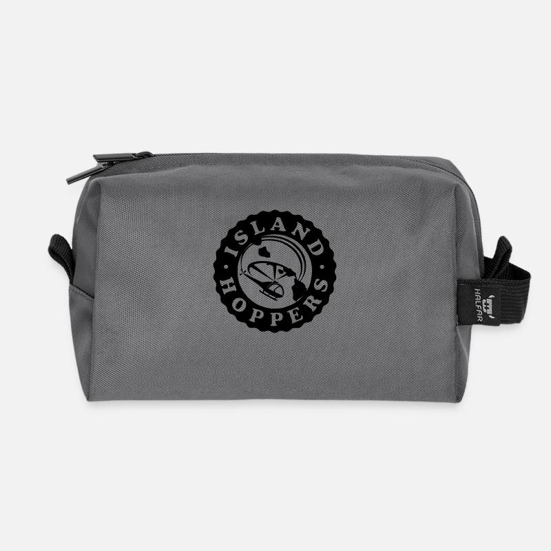 Island Hoppers - Recycelte Kulturtasche - Anthrazit