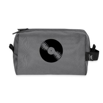 vinyl - Recycelte Kulturtasche - Anthrazit - Vorne