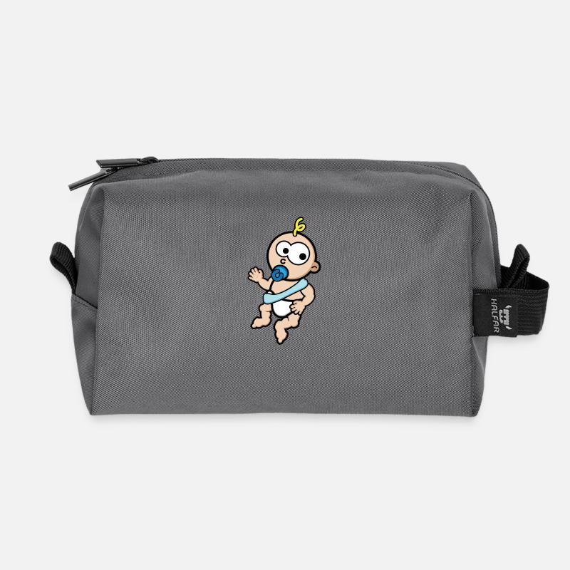 bebis - Recycelte Kulturtasche - Anthrazit