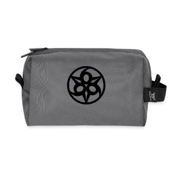 Triple 6 (666-Symbol) No.1_1c - Recycled Toiletry Zip Bag - anthracite - Front