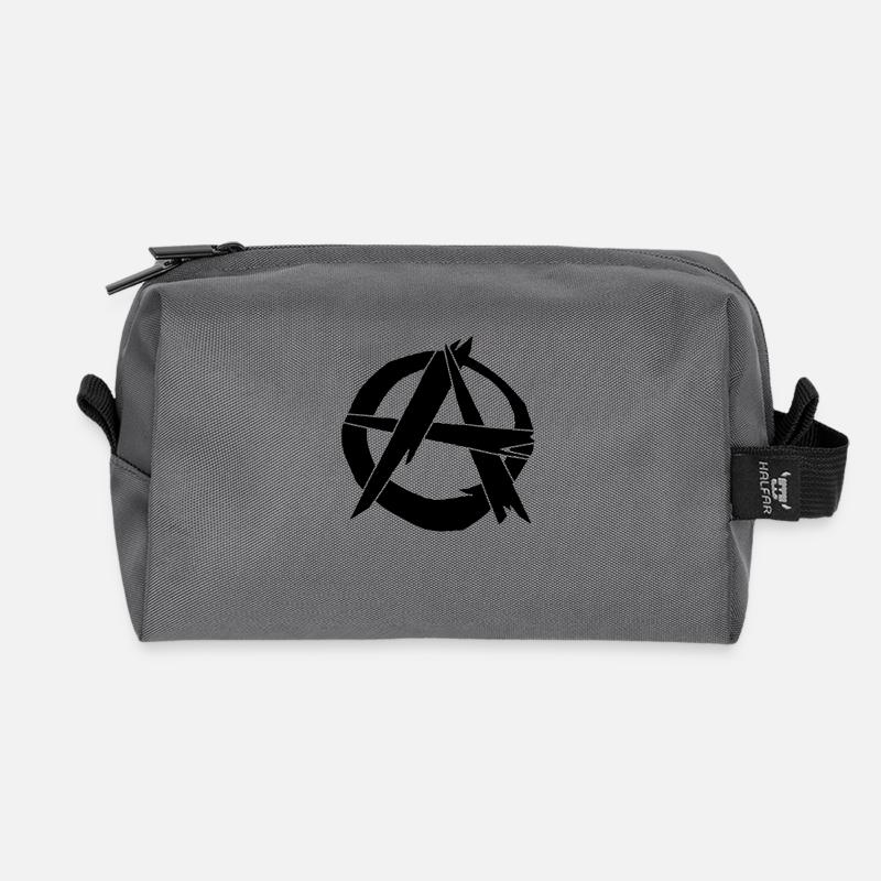 Anarchy - Trousse de toilette en tissu recyclé - anthracite