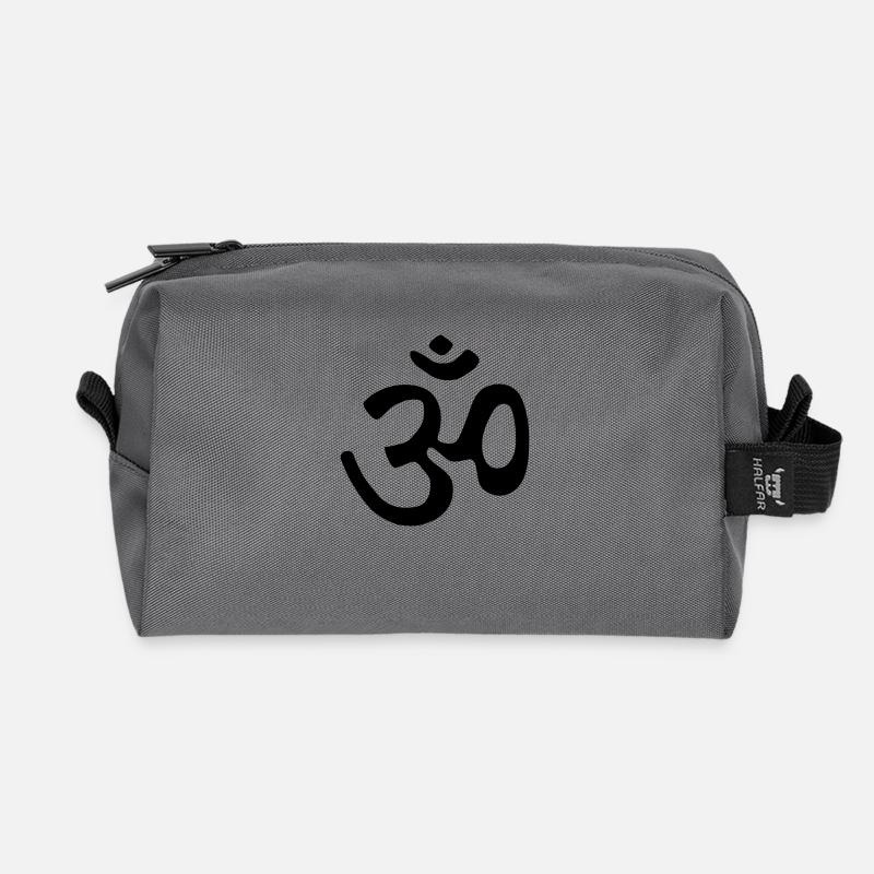om_klein - Recycled Toiletry Zip Bag - anthracite