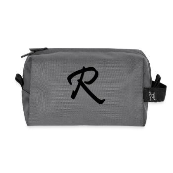 r_letter - Recycelte Kulturtasche - Anthrazit - Vorne