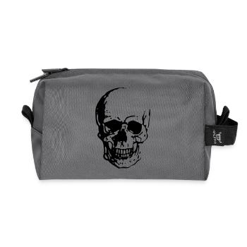Skull - Recycelte Kulturtasche - Anthrazit - Vorne
