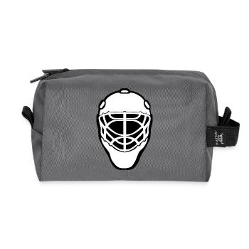 hockey hockey sur patins à glace rondelle de patins hel - Trousse de toilette en tissu recyclé - anthracite - Devant