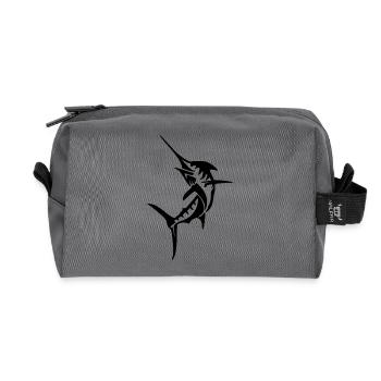 Marlin Espadon Big Game Fishing Big Game Fishing - Trousse de toilette en tissu recyclé - anthracite - Devant
