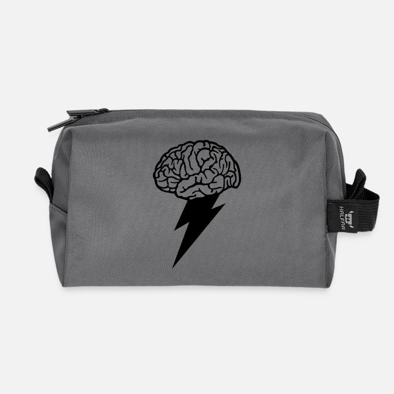 Brain Storm - Recycelte Kulturtasche - Anthrazit