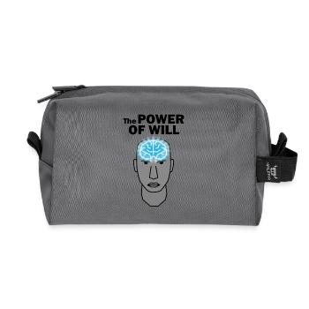 Le POUVOIR DE LA VOLONTÉ - Trousse de toilette en tissu recyclé - anthracite - Devant