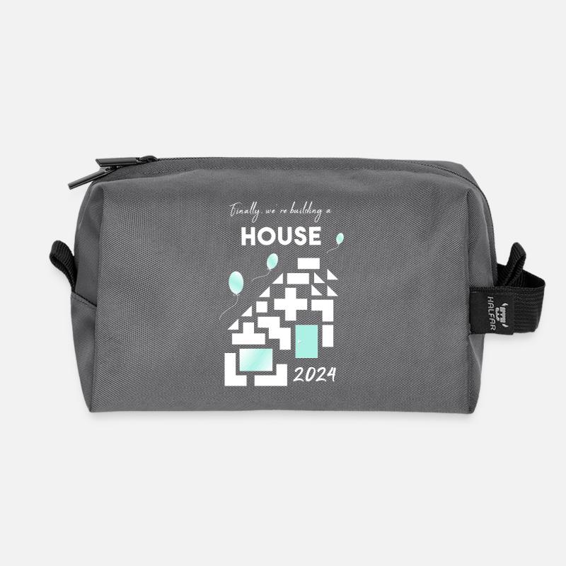building a house home - Recycelte Kulturtasche - Anthrazit