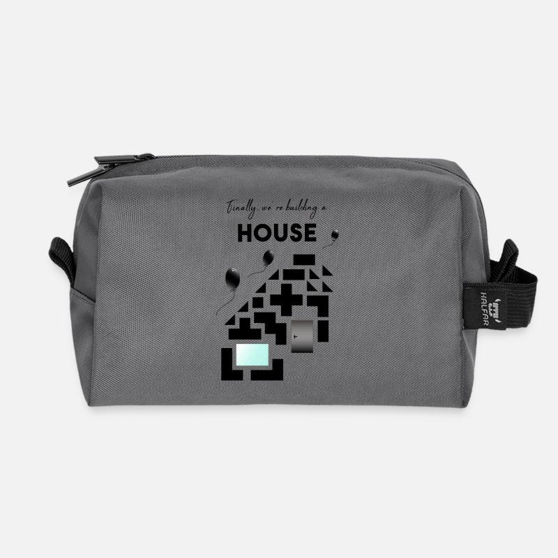 build a house - Recycelte Kulturtasche - Anthrazit