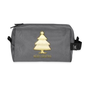 Fir tree - Recycled Toiletry Zip Bag - anthracite - Front