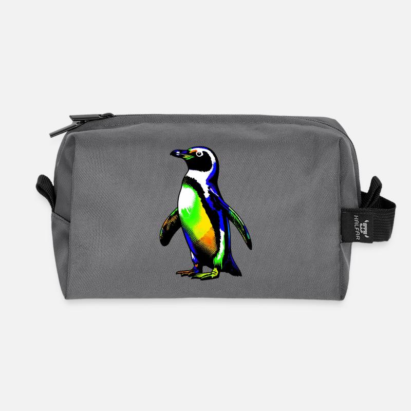 Pinguin - Recycelte Kulturtasche - Anthrazit