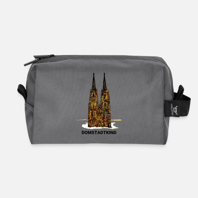 Kölner Dom - Domstadtkind - Recycelte Kulturtasche - Anthrazit