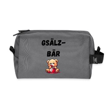 Gsälzbär Swabian - Recycled Toiletry Zip Bag - anthracite - Front