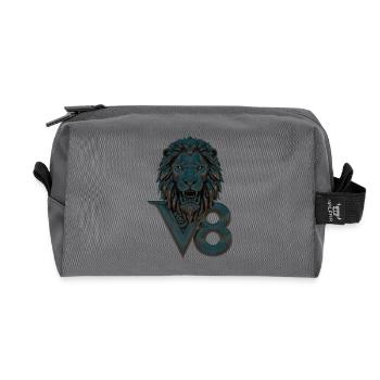 V8 - Trousse de toilette en tissu recyclé - anthracite - Devant