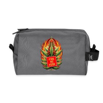 Fire Og Kush - Recycelte Kulturtasche - Anthrazit - Vorne